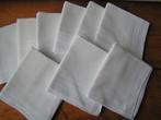 9 grote witte zakdoeken nr KK 577, Verzenden