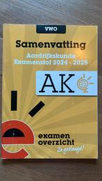 ExamenOverzicht - Samenvatting Examenstof Aardrijkskunde VWO, Boeken, Schoolboeken, Ophalen of Verzenden, Nederlands, Overige niveaus