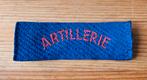 Naamlint Artillerie, Verzamelen, Militaria | Algemeen, Ophalen of Verzenden, Landmacht, Nederland, Embleem of Badge
