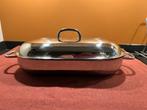 Vispan met inzet, Kookpan of Snelkookpan, Gebruikt, Inductieplaat, Ophalen of Verzenden