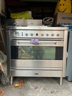 RVS Boretti Fornuis met 5 kookzones, Gebruikt, 60 cm of meer, Grill, Ophalen of Verzenden