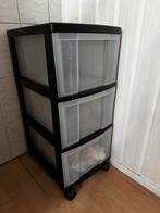 Plastic Trolley, Huis en Inrichting, Kasten | Ladekasten, Zo goed als nieuw, 3 of 4 laden, Minder dan 100 cm, 25 tot 50 cm