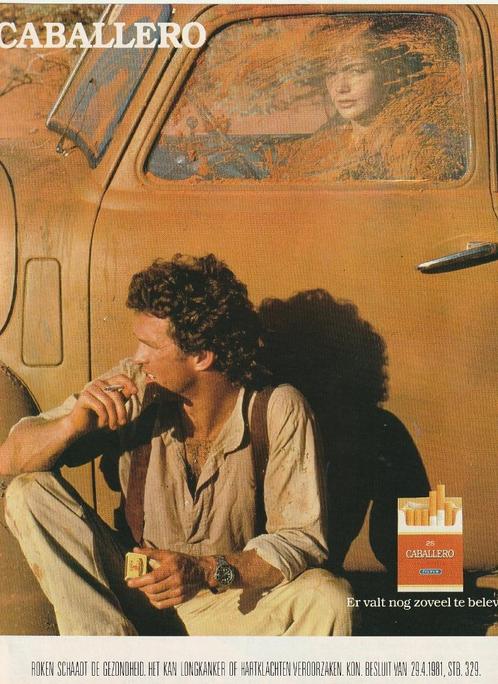 Retro reclame 1990 Caballero sigaretten veel te beleven, Verzamelen, Retro, Overige typen, Verzenden