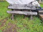 Bankje, Tuin en Terras, Picknicktafels, Ophalen, Zo goed als nieuw, Rechthoekig, Hout