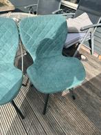 2 groene stoelen, Tuin en Terras, Tuinstoelen, Ophalen, Gebruikt, Kunststof