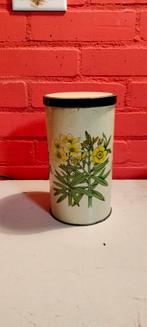 Vintage beschuitbus motief bloemen, Verzamelen, Blikken, Ophalen of Verzenden, Gebruikt, Beschuit