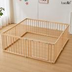 Inklapbare Houten Grondbox – 172x172x61CM, Kinderen en Baby's, Boxen, Ophalen of Verzenden, Zo goed als nieuw, Vierkant