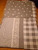 GRIJS WIT GEBLOKT POLKADOT DEKBEDOVERTREK, Huis en Inrichting, Slaapkamer | Beddengoed, Ophalen of Verzenden, Eenpersoons, Grijs