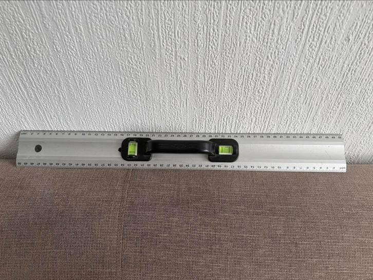 Werckmann Markeerliniaal 50 cm met waterpas, Doe-het-zelf en Verbouw, Meetapparatuur, Gebruikt, Overige meters, Ophalen