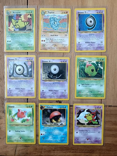16x Neo Discovery Pokemon kaartjes, Hobby en Vrije tijd, Verzamelkaartspellen | Pokémon, Zo goed als nieuw, Meerdere kaarten, Verzenden