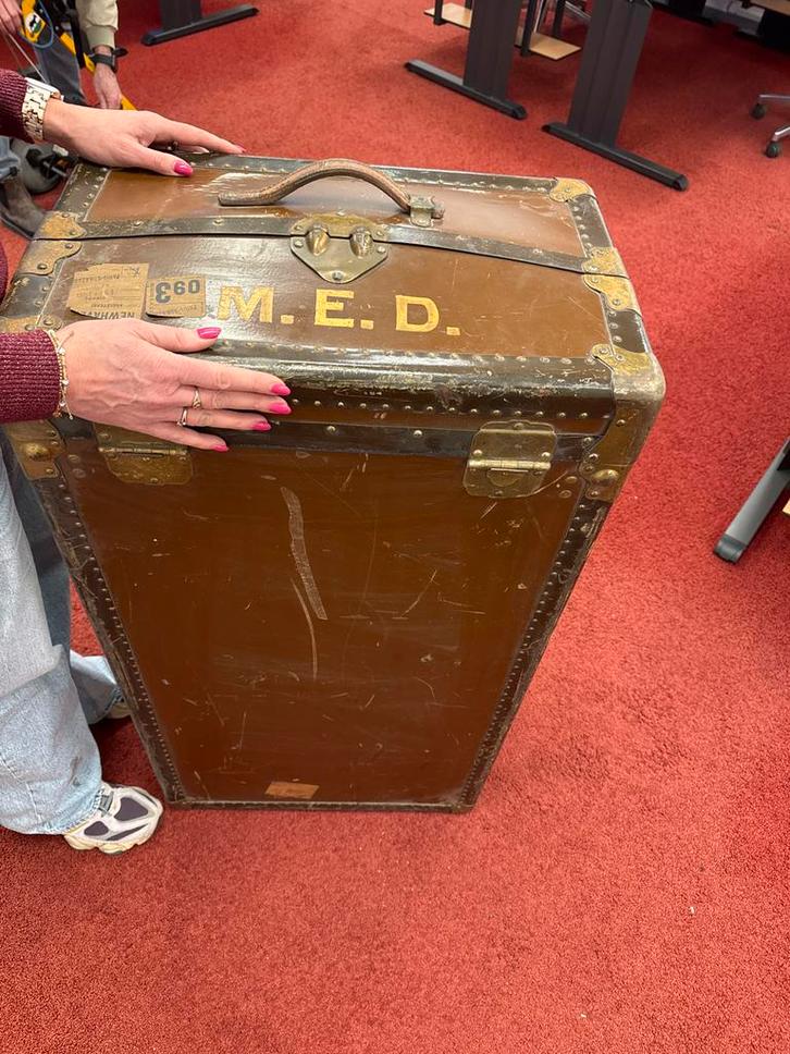 Vintage Reiskoffer met Hangers en Sleutels, Antiek en Kunst, Curiosa en Brocante, Ophalen