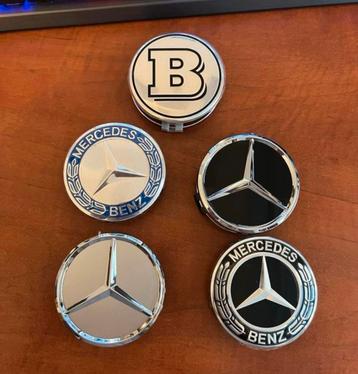 Mercedes wieldoppen/naafdoppen set 75mm - Nieuw beschikbaar voor biedingen