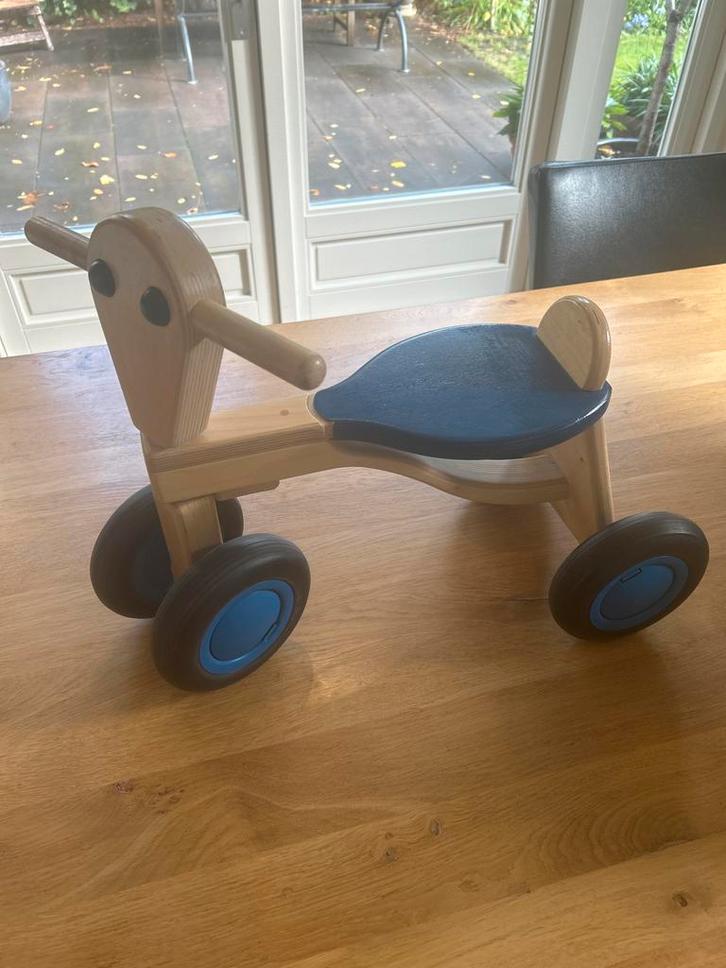 Houten Loopfiets - Van Dijk Toys, Kinderen en Baby's, Speelgoed | Buiten | Voertuigen en Loopfietsen, Zo goed als nieuw, Loopfiets