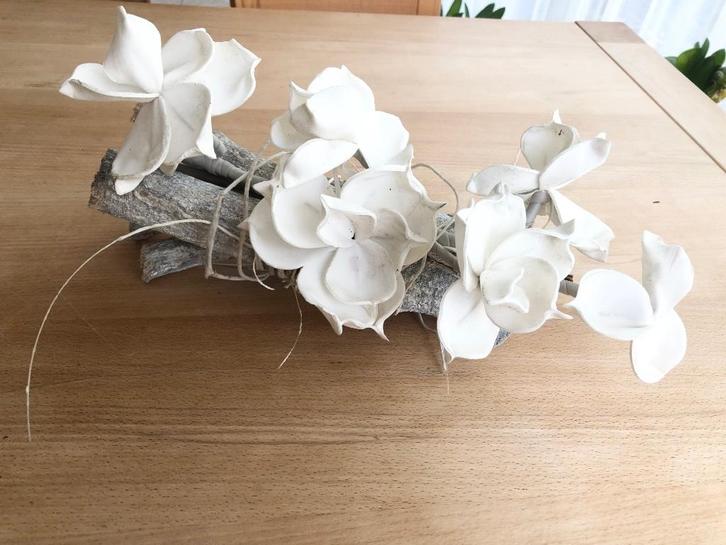 Orchideeëndecoratie, Huis en Inrichting, Woonaccessoires | Kransen, Zo goed als nieuw, Ophalen of Verzenden