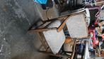 Vintage kleine fauteuil, Ophalen, Hout, Gebruikt, 75 tot 100 cm