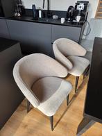 2 Karwei eetkamerstoelen - Beige, Huis en Inrichting, Stoelen, Ophalen of Verzenden, Overige kleuren, Twee