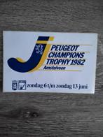 Peugeot Champions Trophy 1982 Amstelveen sticker, Verzamelen, Ophalen of Verzenden, Zo goed als nieuw, Auto of Motor