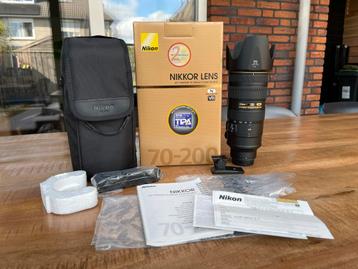 Nikon 70-200mm 2.8 VRII - Zo goed als nieuw beschikbaar voor biedingen