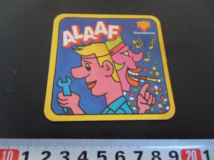 sticker ASB uitzendburo carnaval Alaaf, Verzamelen, Stickers, Zo goed als nieuw, Bedrijf of Vereniging, Ophalen