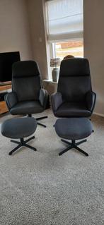 Twee draaistoelen met voetenbank - Zo goed als nieuw!, Ophalen