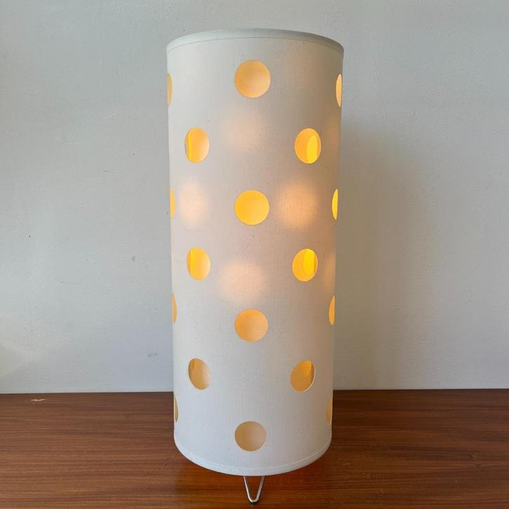 OPRUIMING  Dutch design lamp Dots Leitmotiv  jaren 90, Huis en Inrichting, Lampen | Tafellampen, Gebruikt, Minder dan 50 cm, Kunststof