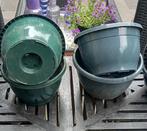 Set hangende bloempotten met waterreservoir, Tuin en Terras, Bloembakken en Plantenbakken, Kunststof, Minder dan 30 cm, Minder dan 60 cm