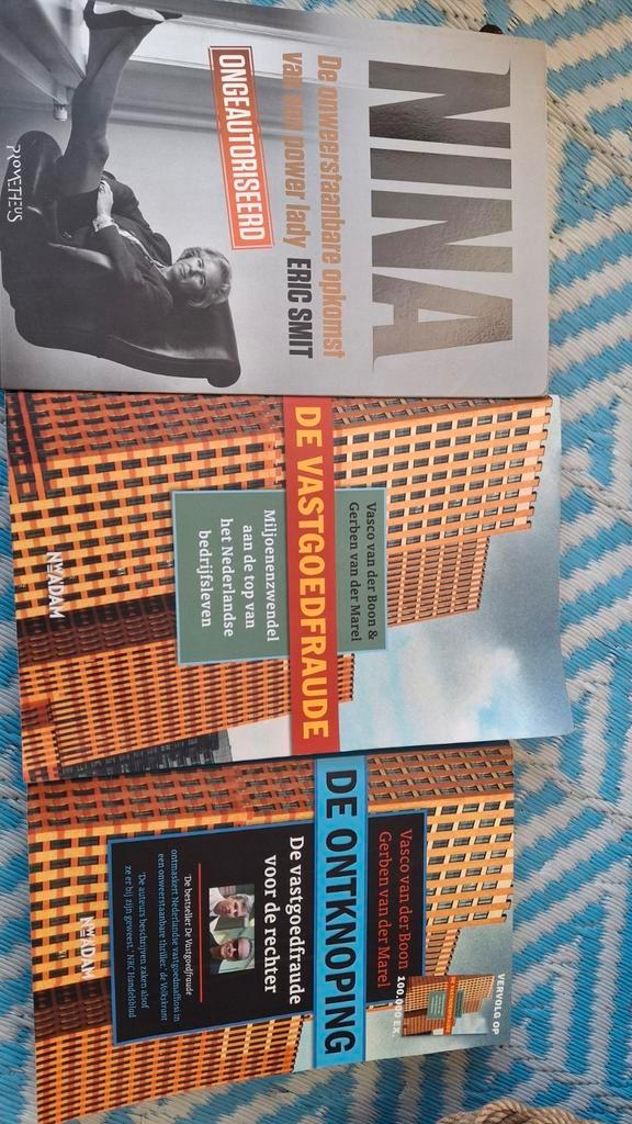 Nina, Vastgoedfraude & Ontknoping - 3 Boeken, Boeken, Politiek en Maatschappij, Zo goed als nieuw, Juridisch en Recht, Nederland