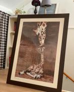 Giraf met kind, Ophalen, Zo goed als nieuw, Hout, Minder dan 50 cm