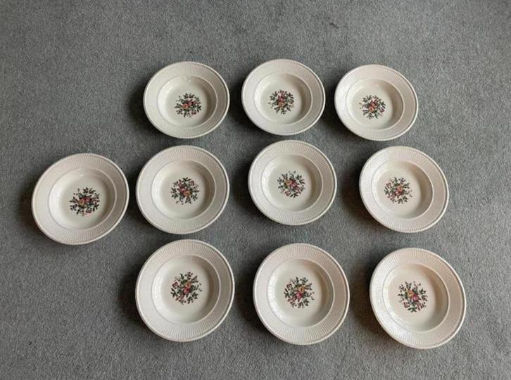 Wedgwood Conway 10 Soepborden, Huis en Inrichting, Keuken | Servies, Zo goed als nieuw, Bord(en), Wedgwood, Porselein, Ophalen of Verzenden