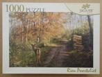 Rien Poortvliet: Herten in het bos - puzzel PTZ 1000 st, Ophalen of Verzenden, 500 t/m 1500 stukjes, Zo goed als nieuw, Legpuzzel