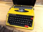 Brother deluxe 850 tr geel oranje vintage typemachine, Diversen, Typemachines, Gebruikt, Ophalen of Verzenden