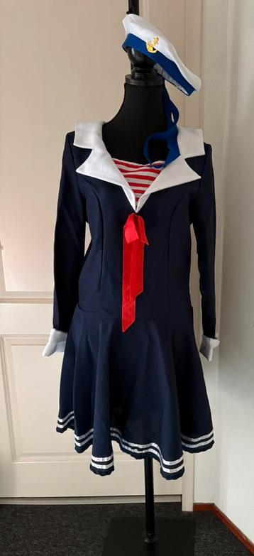 Matrozen jurk met muts maat 36/38 carnaval feest beschikbaar voor biedingen