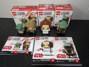 Als nieuw 3x Lego Brickheadz Star Wars 41627, 41628, 41629  beschikbaar voor biedingen