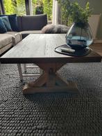 Landelijk wonen salontafel 120x70, Ophalen, Zo goed als nieuw, Rechthoekig, Hout