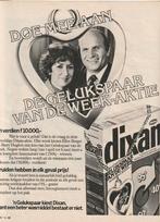 Retro reclame 1982 Dixan wasmiddel draagkoffer gelukspaar, Verzenden, Overige typen