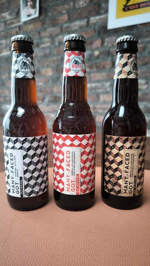 Jopen - Many Faces Got + red wine BA 2017/2016 Vintage, Verzamelen, Biermerken, Zo goed als nieuw, Flesje(s), Overige merken, Ophalen of Verzenden