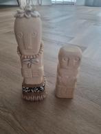 2x nieuwe beeldjes stoneman beige schelpjes kraaltjes hartje, Ophalen of Verzenden, Nieuw