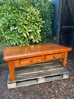 Salontafel van massief eiken, Huis en Inrichting, Tafels | Sidetables, Ophalen, Gebruikt, Eikenhout, 150 tot 200 cm