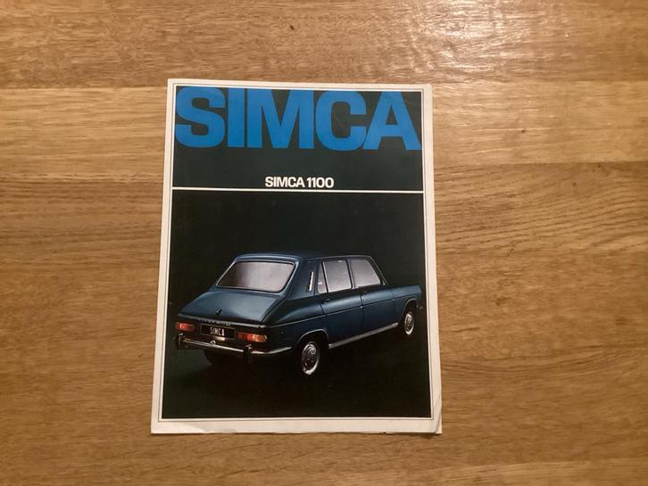 Simca 1100 Brochure - Autopamflet 1968, Boeken, Auto's | Folders en Tijdschriften, Gelezen, Overige merken, Ophalen of Verzenden