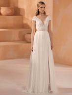 Nieuwe Bianco Evento trouwjurk mouw kant split tule, Ophalen of Verzenden, Nieuw, Trouwjurk