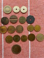 Verzameling willekeurige tokens en munten, Postzegels en Munten, Penningen en Medailles, Ophalen of Verzenden, Overige materialen