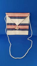 Handtasje van postzak, PTT Post zak, 18x19 cm. (4) 7A8, Handtas, Gebruikt, Ophalen of Verzenden, Zwart