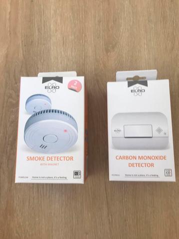 Brandmelder 2x koolmonoxide melder carbon smoke detector beschikbaar voor biedingen