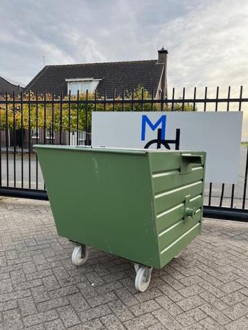 Bauer BSK-R 90 stapelbare kiepbak/kiepcontainer met deksel beschikbaar voor biedingen