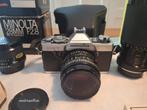 Minolta XG7 Spiegelreflex Camera (Analoog) + 3 lenzen enz., Ophalen of Verzenden, Zo goed als nieuw, Spiegelreflex, Minolta