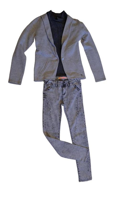 Prachtig zilver/grijs SCOTCH & SODA sweatjasje maat 12/152., Kinderen en Baby's, Kinderkleding | Maat 152, Zo goed als nieuw, Meisje