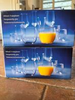 Diverse glazen, ontbijtborden en mokken - nieuw, Ophalen, Glas of Glazen, Overige stijlen, Glas