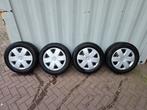 SET Winterbanden + Velgen 4x100 205/60/16 Renault/Dacia, Auto diversen, Wieldoppen, Ophalen, Gebruikt