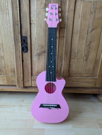 Korala PUG-40-BK Roze Ukelele Gitaar– Inclusief Hoes beschikbaar voor biedingen