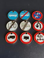 winkelwagenmuntjes 9 verkeersborden serie3, Verzenden